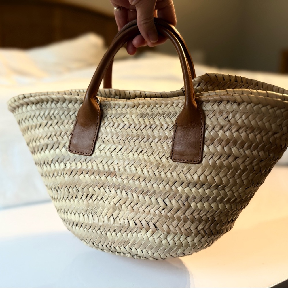 Zara Tan Tote Bag with Textured Weave